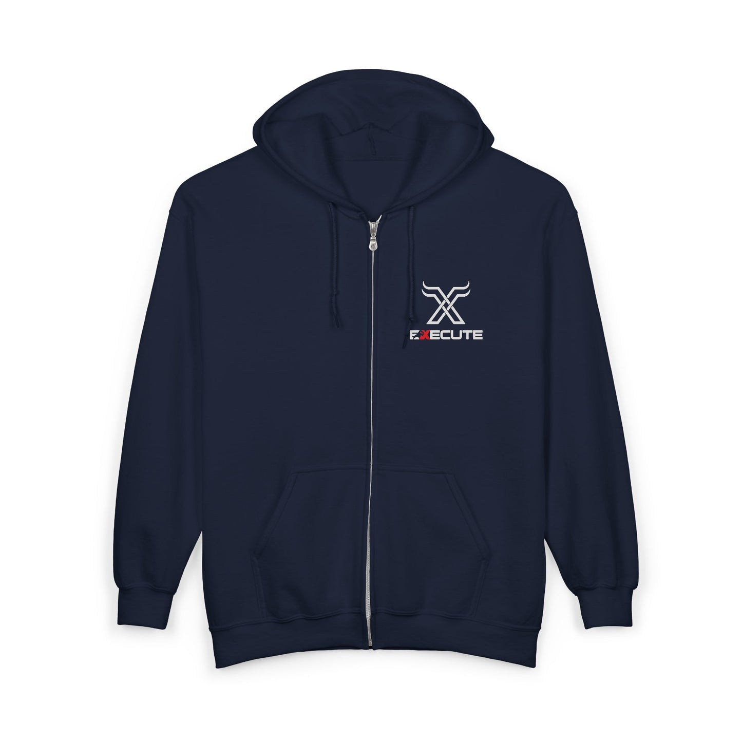 Scout Logo Zip Hoodie — Tactical Black Full‑Zip Sweatshirt