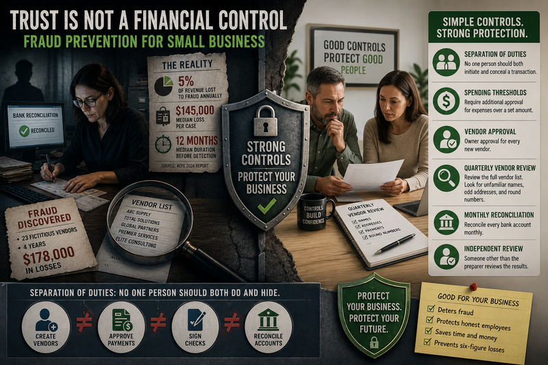 Trust Is Not a Financial Control: Fraud Prevention for Small Business