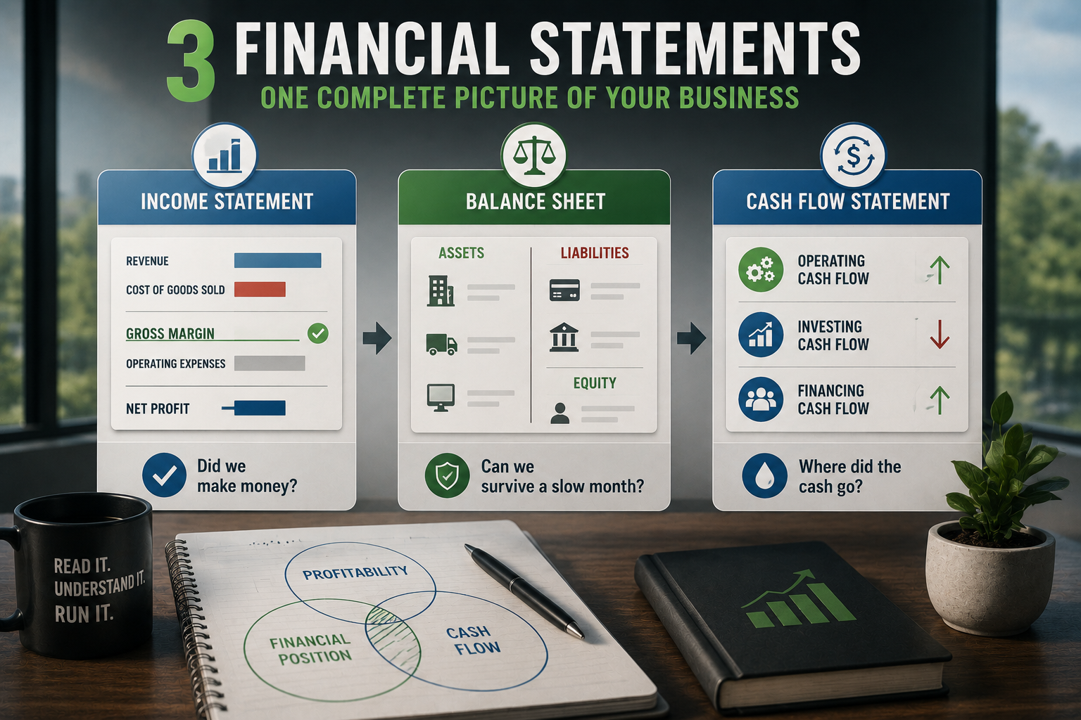 The Three Financial Statements Every Business Owner Has to Be Able to Read