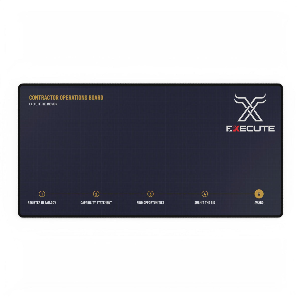 Contractor Operations Board Desk Mat | Veteran-Founded Execute Company Mousepad