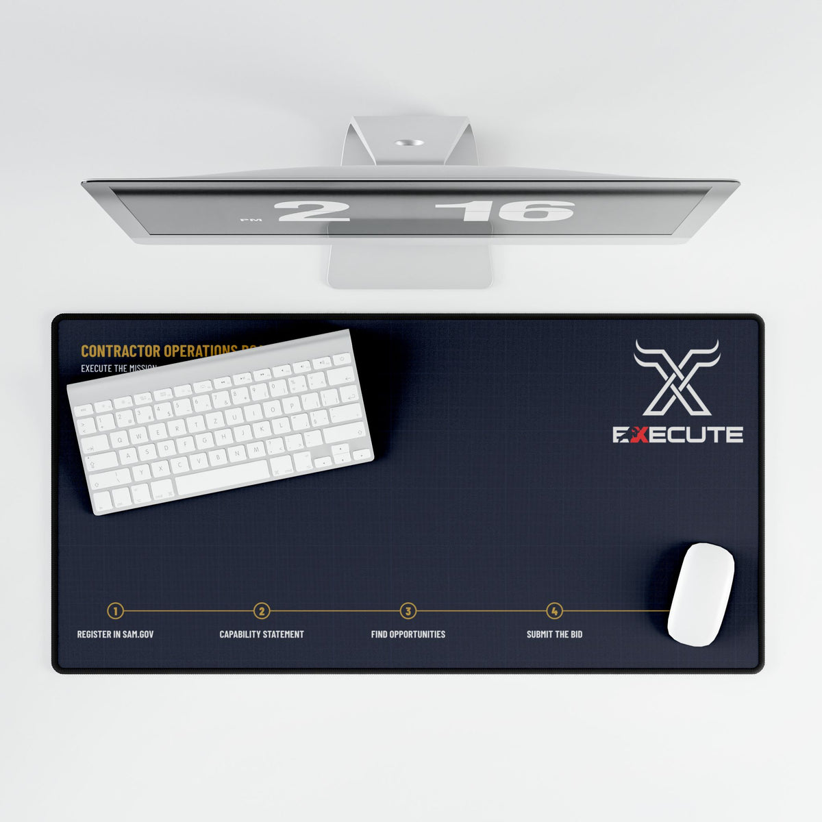 Contractor Operations Board Desk Mat | Veteran-Founded Execute Company Mousepad