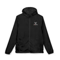 Windbreaker Jacket — Minimal Crossed Swords Logo (White Camo)
