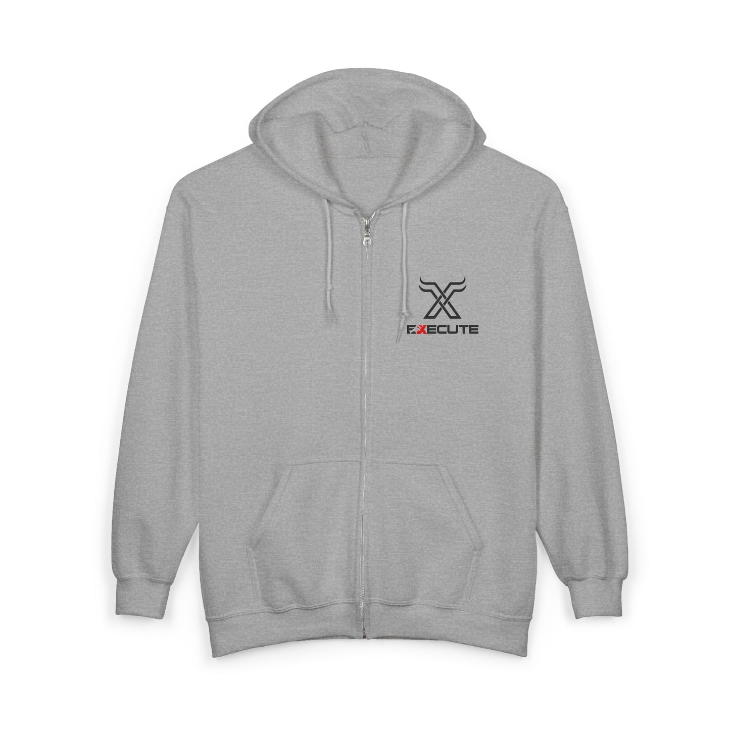 Scout Logo Zip Hoodie — Tactical Black Full‑Zip Sweatshirt