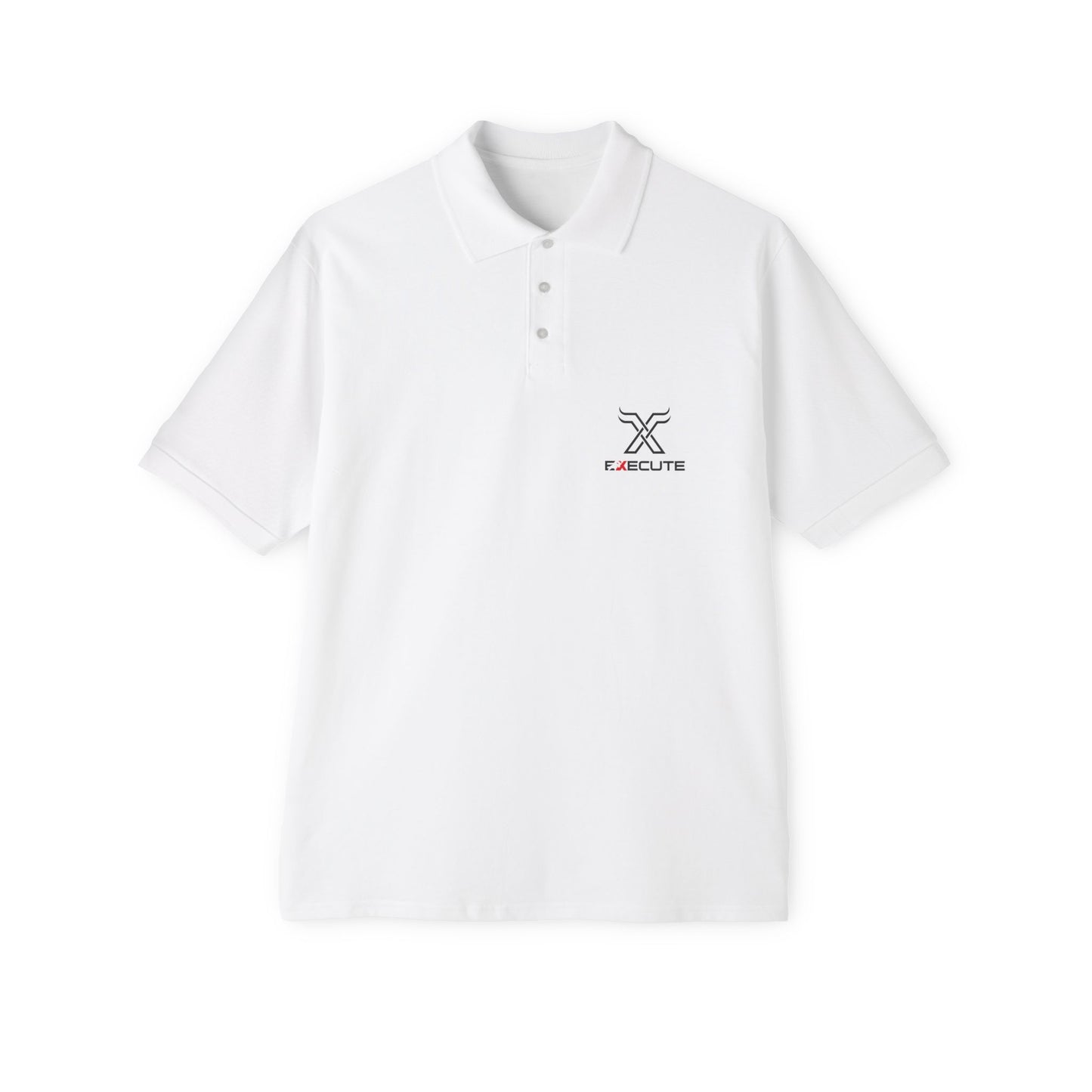 Men's Piqué Polo — Minimalist Xclusive Logo Chest Polo Shirt