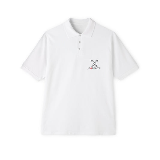 Men's Piqué Polo — Minimalist Xclusive Logo Chest Polo Shirt