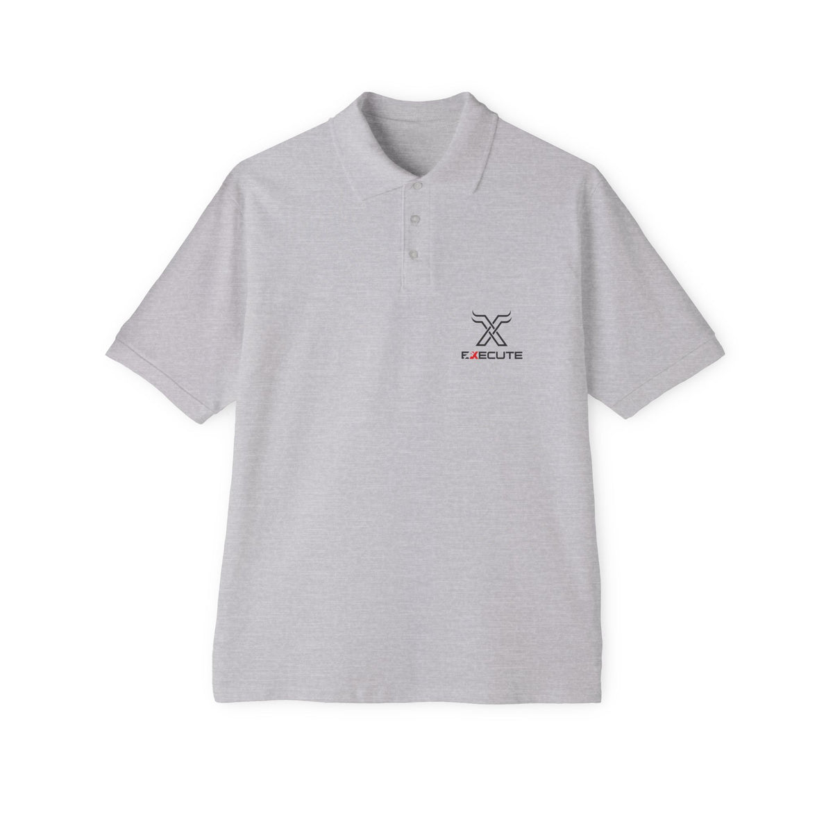 Men's Piqué Polo — Minimalist Xclusive Logo Chest Polo Shirt