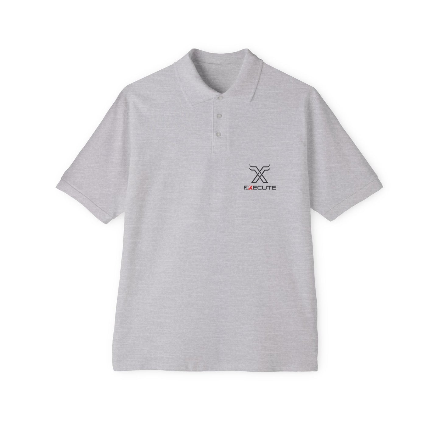 Men's Piqué Polo — Minimalist Xclusive Logo Chest Polo Shirt