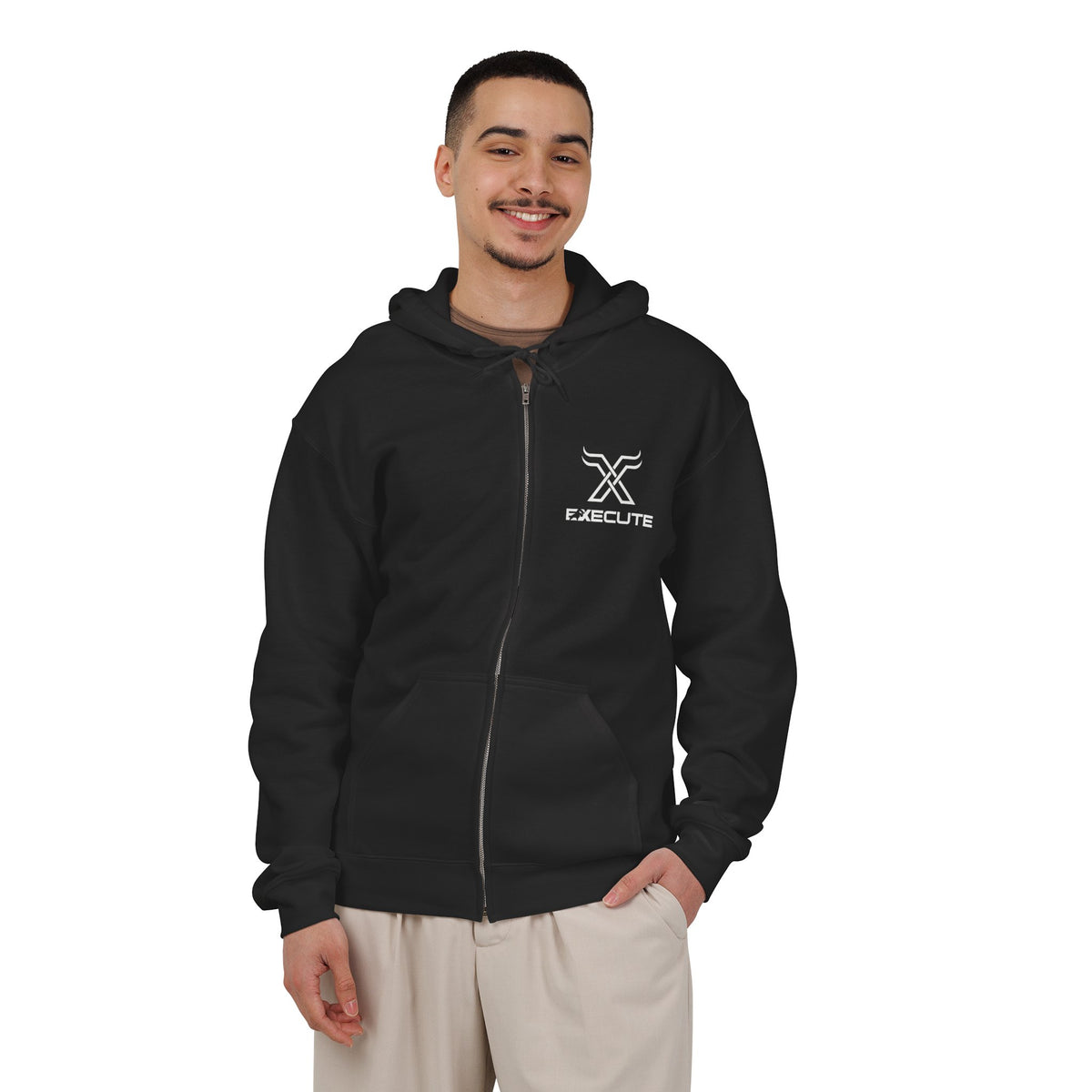 Execute Tribe Zip Hoodie | Veteran-Founded Entrepreneur Full-Zip Hoodie