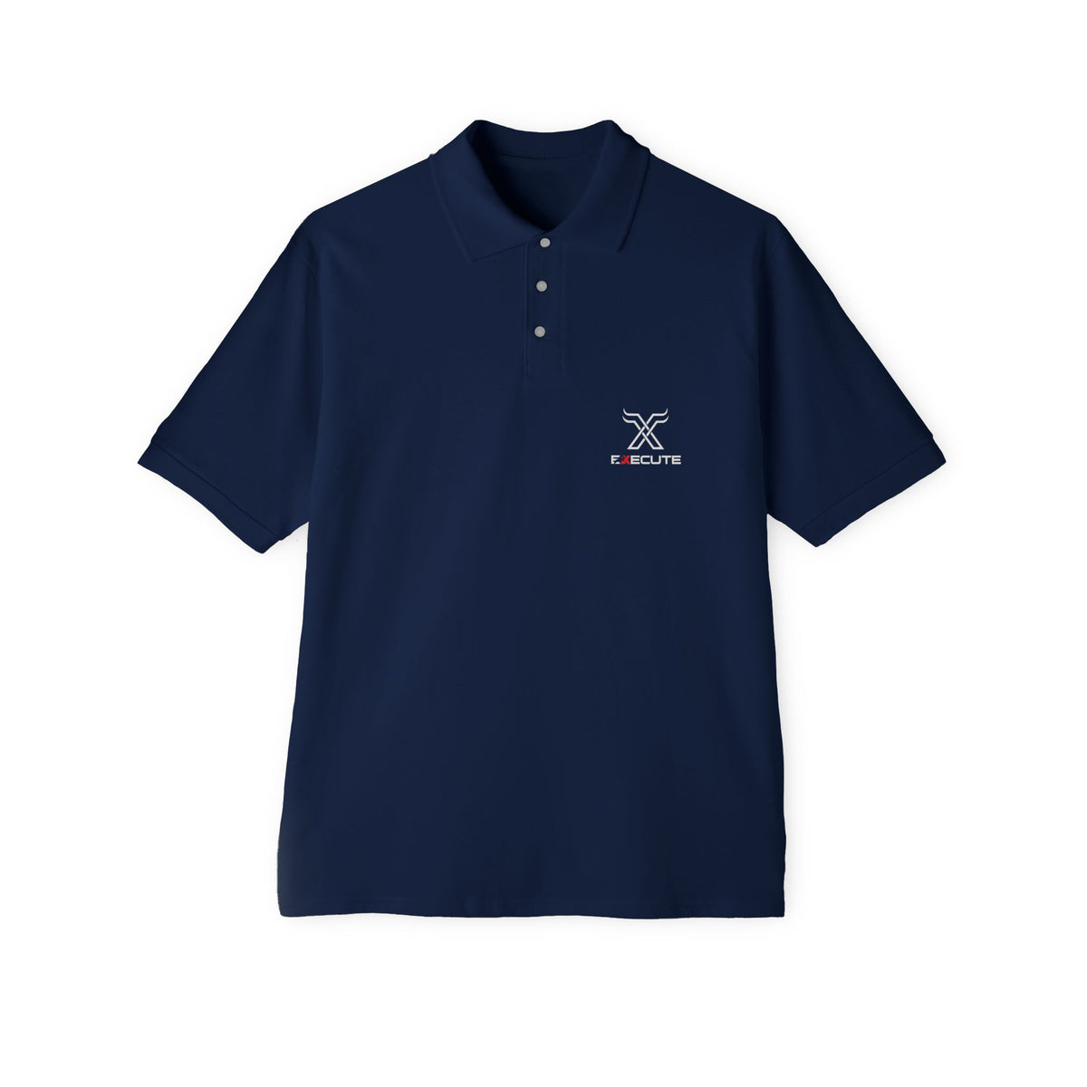 Men's Piqué Polo — Minimalist Xclusive Logo Chest Polo Shirt