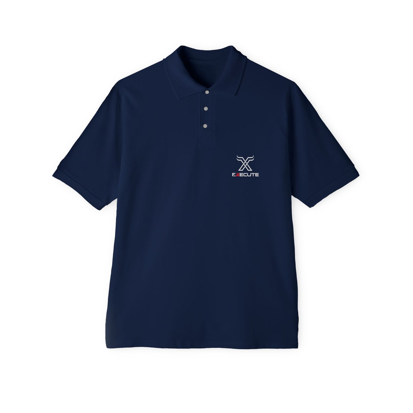 Men's Piqué Polo — Minimalist Xclusive Logo Chest Polo Shirt
