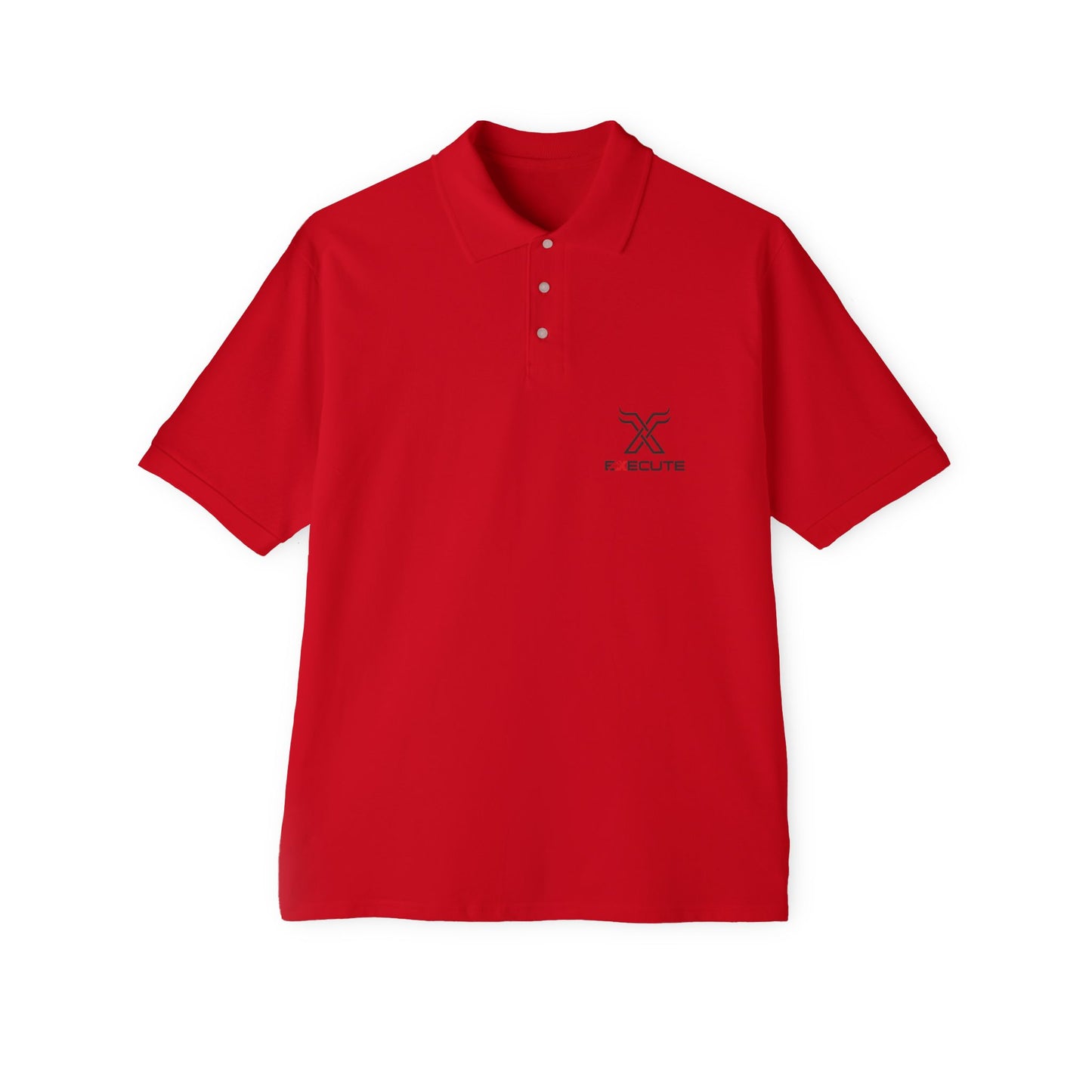 Men's Piqué Polo — Minimalist Xclusive Logo Chest Polo Shirt