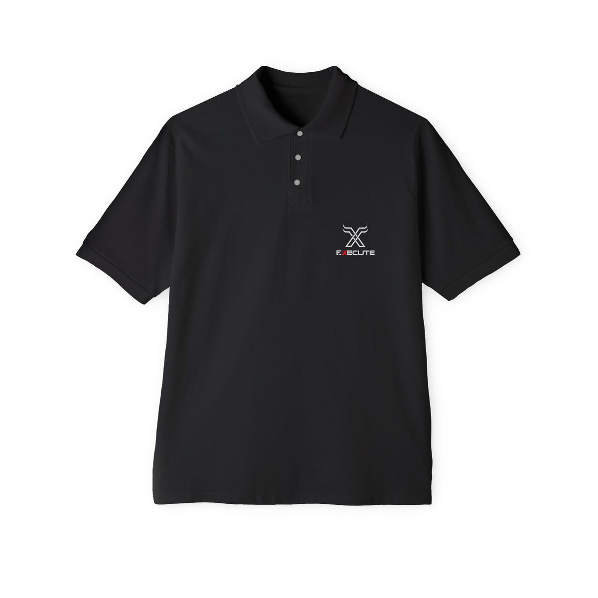 Men's Piqué Polo — Minimalist Xclusive Logo Chest Polo Shirt