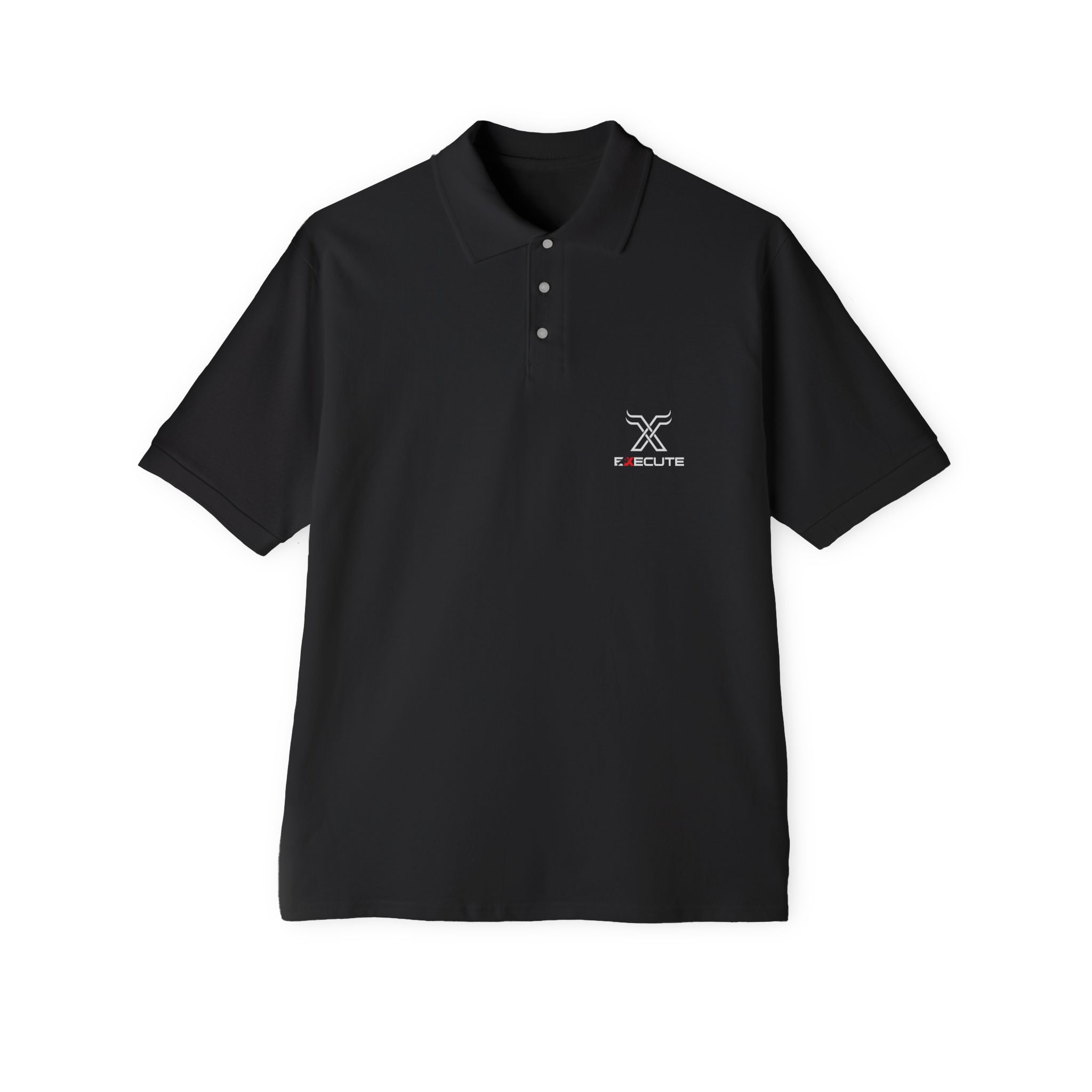 Men's Piqué Polo — Minimalist Xclusive Logo Chest Polo Shirt