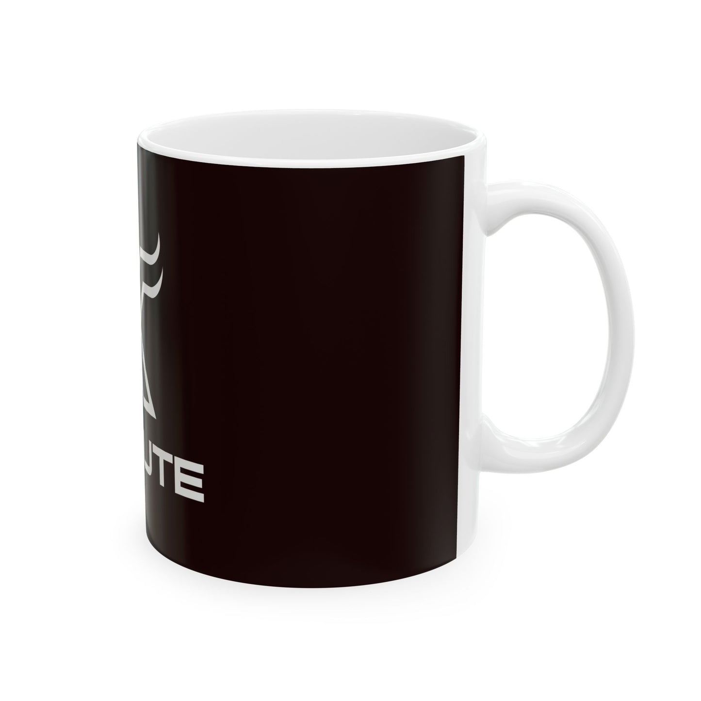 Execute X Logo Ceramic Mug — Motivational Black Coffee Cup (11oz & 15oz)