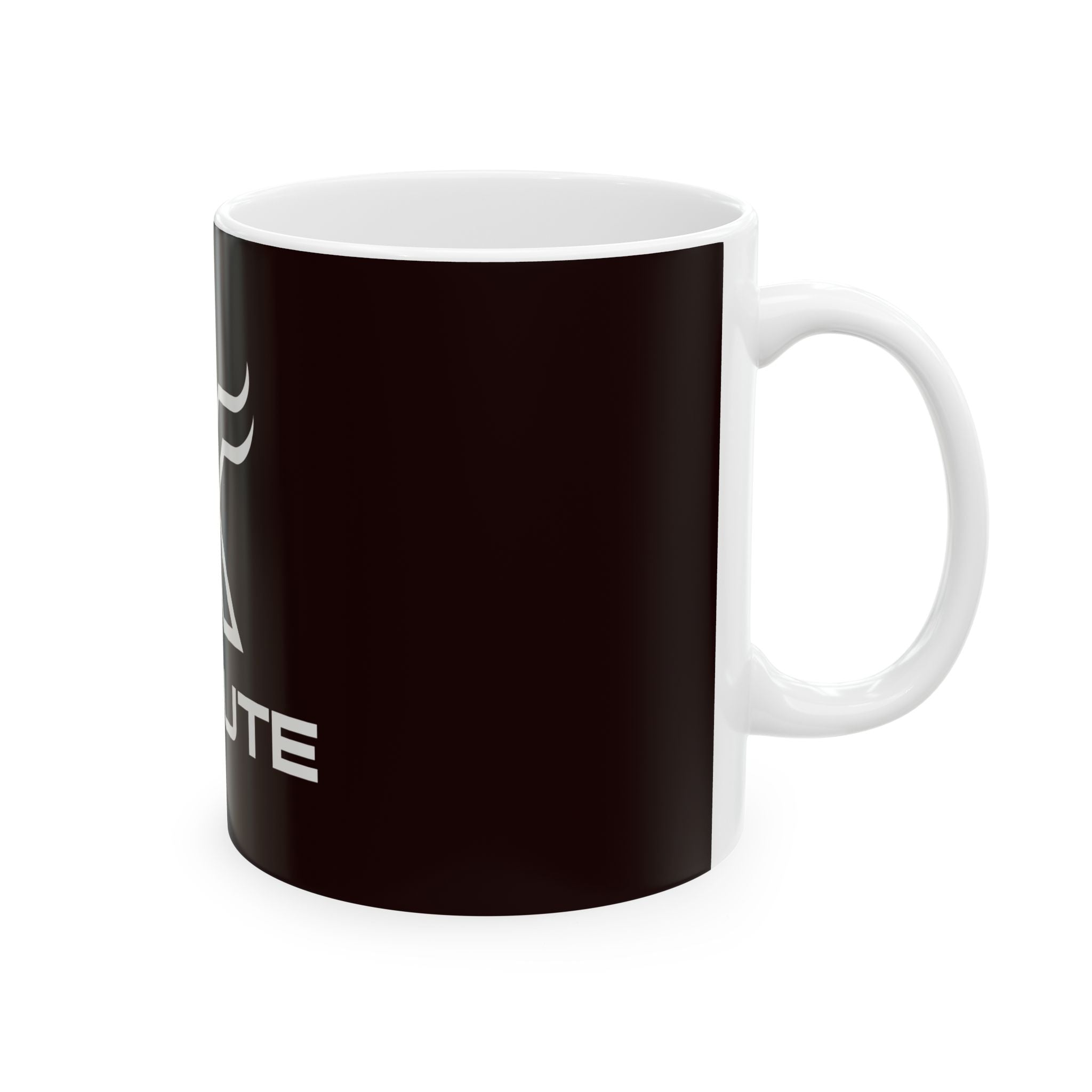 Execute X Logo Ceramic Mug — Motivational Black Coffee Cup (11oz & 15oz)