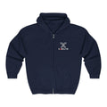 Scout Logo Zip Hoodie — Tactical Black Full‑Zip Sweatshirt