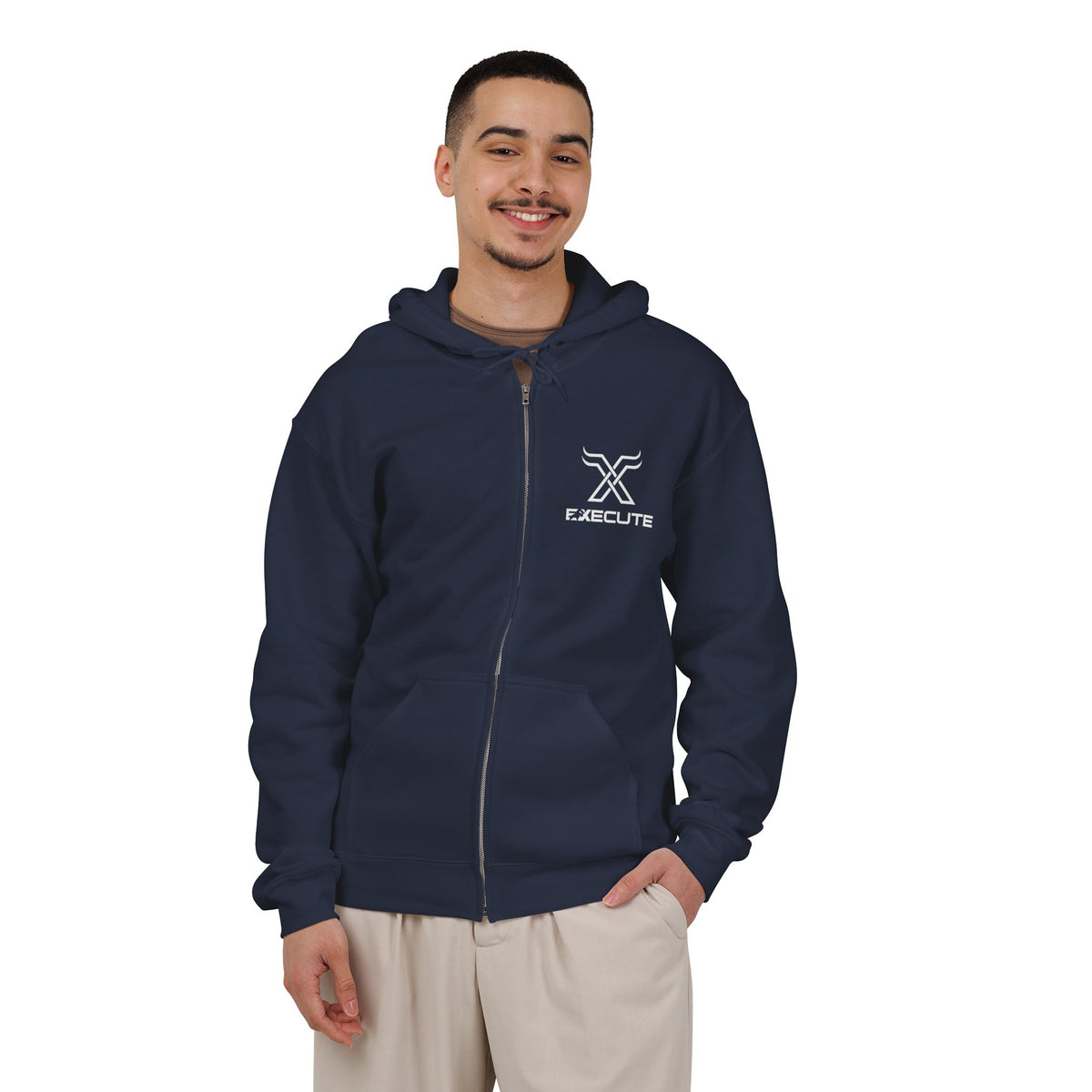 Execute Tribe Zip Hoodie | Veteran-Founded Entrepreneur Full-Zip Hoodie