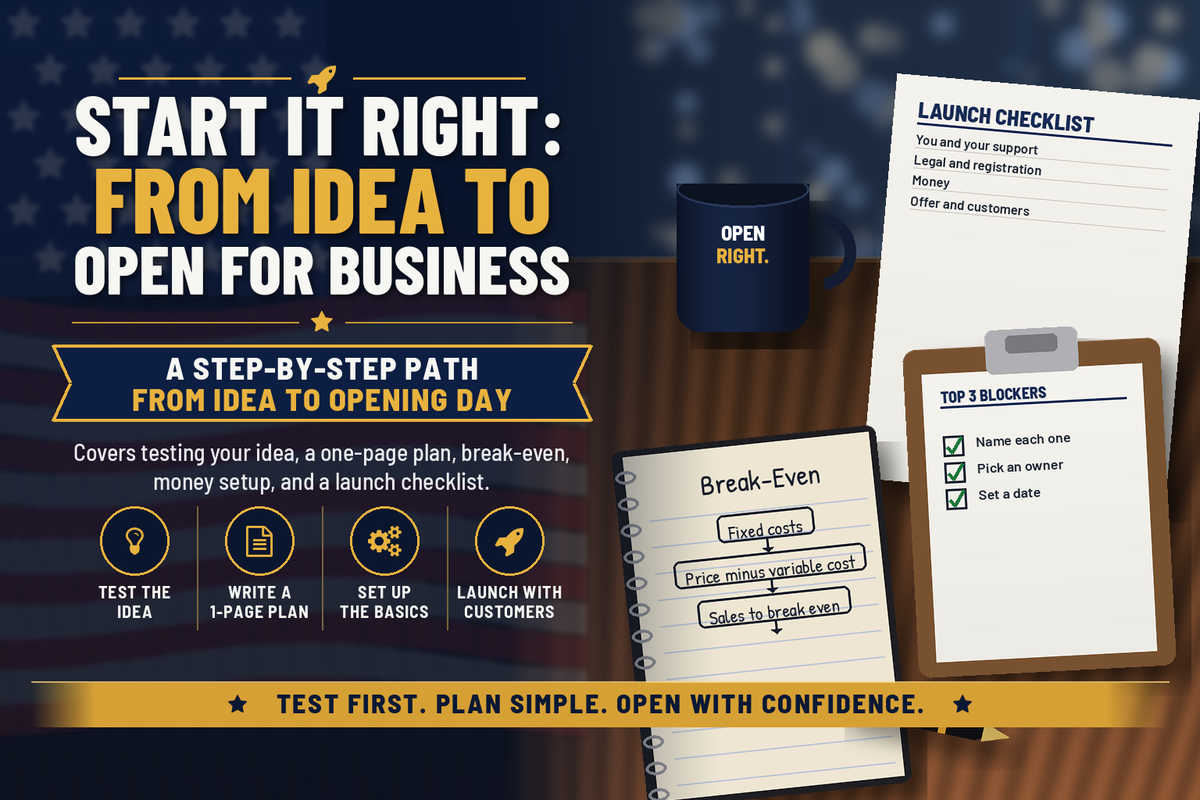 Start It Right: From Idea to Open for Business